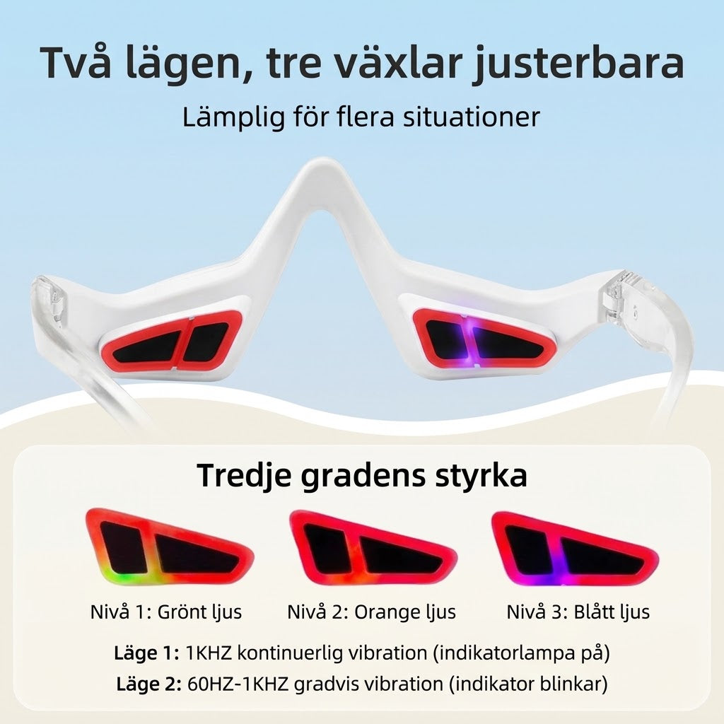 röd LED-ögon massage