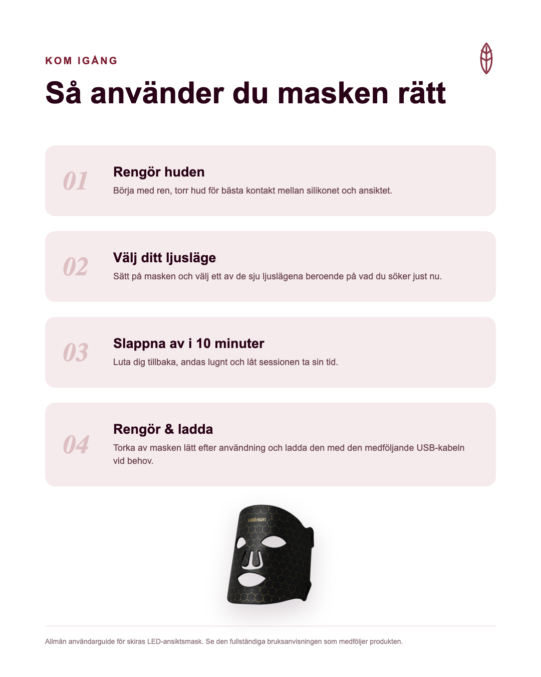 skira - Så använder du masken rätt